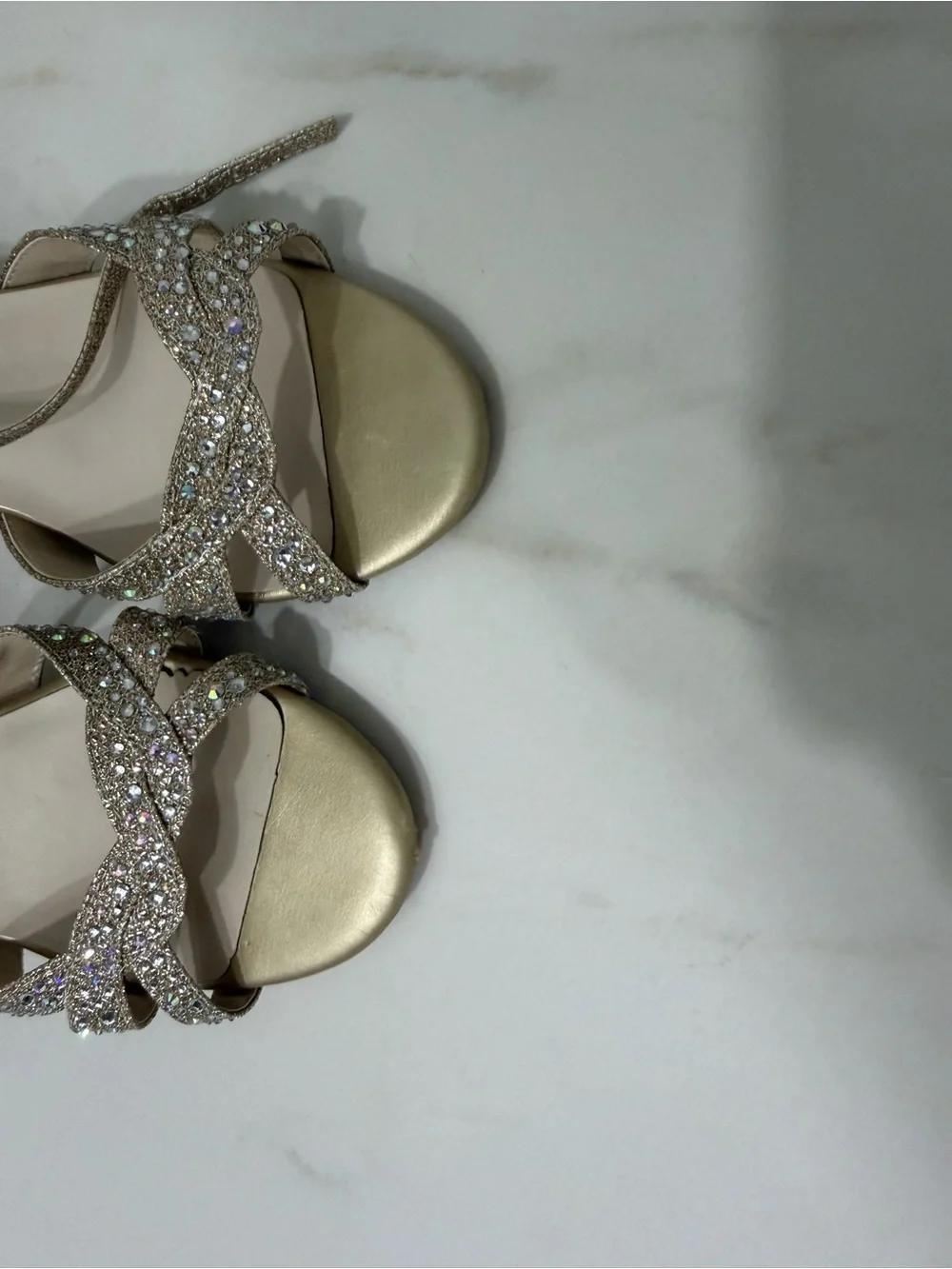 Benjamin Walk Glitter Strap Dress Sandals - Gold 6M kids